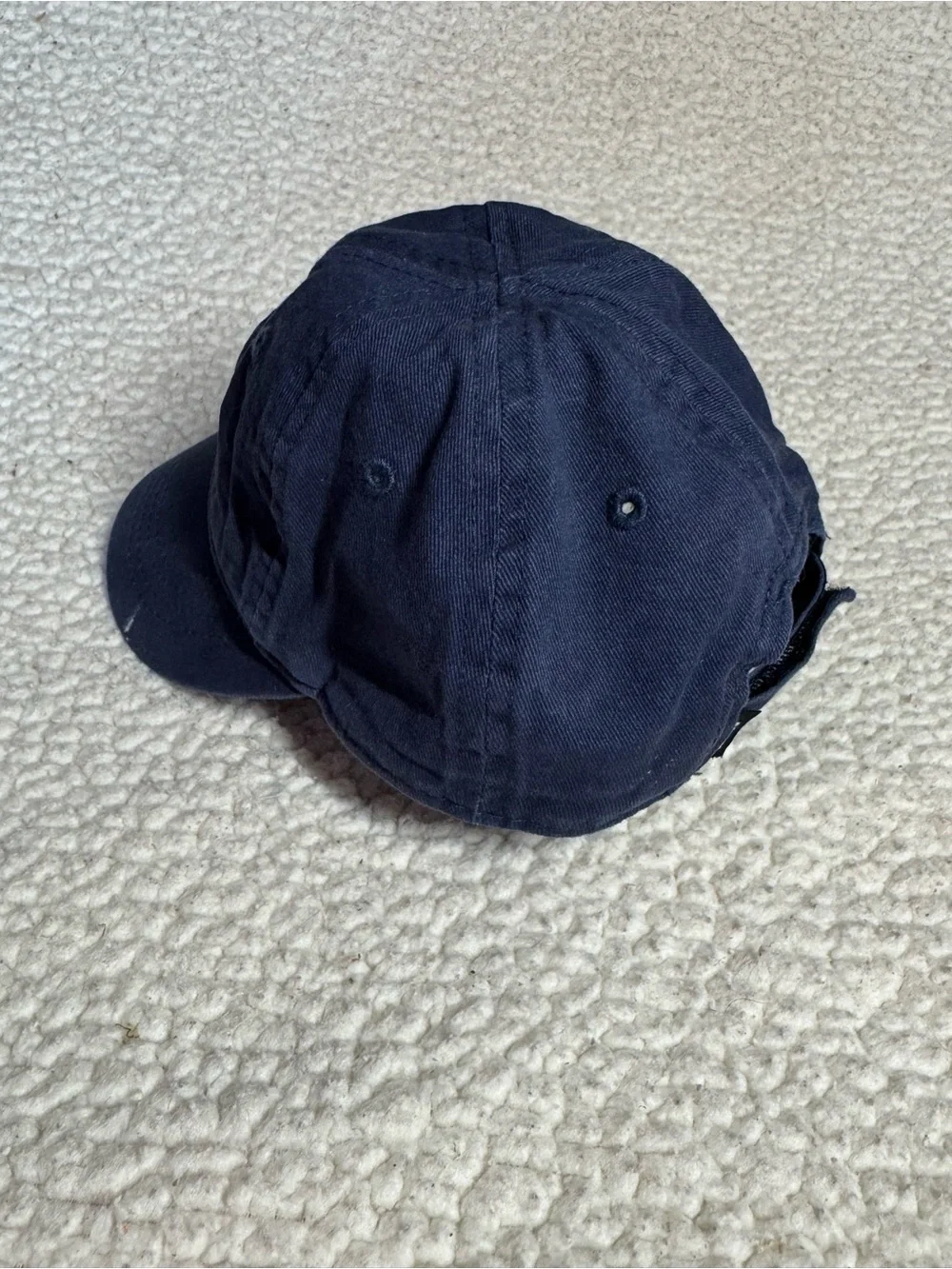 Nike Kids Navy and White Swoosh Baseball Hat